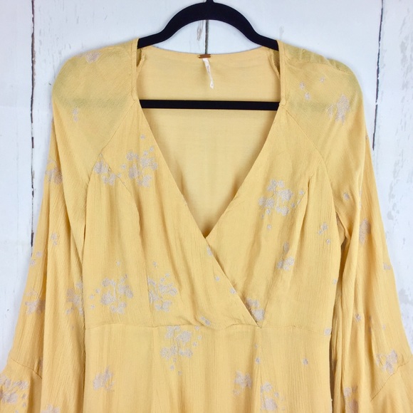 Free People Jasmine Embroidered Bell Sleeve Dress - Picture 2 of 6